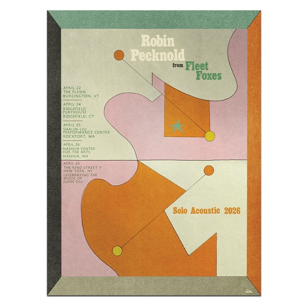 Fleet Foxes Solo Acoustic 2026 Tour Poster